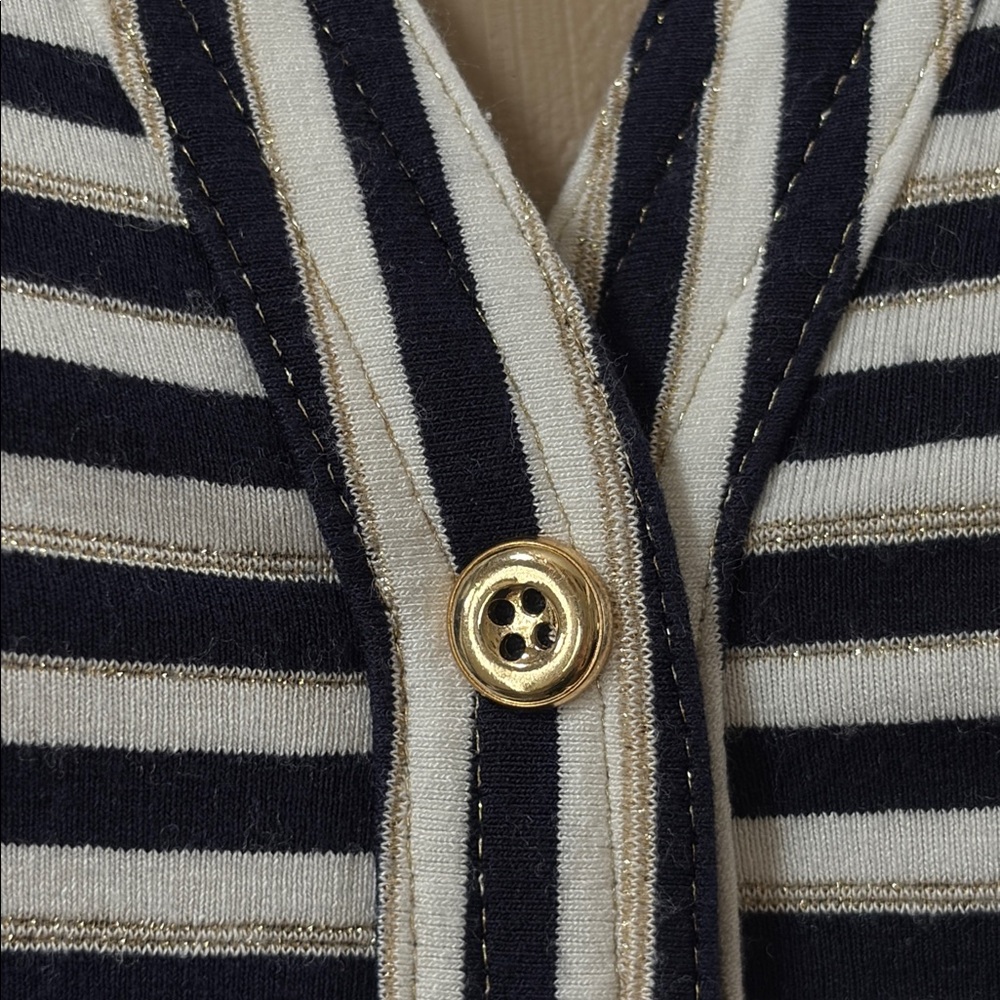 Cache Button Front Collared Shirt, Med - image 4